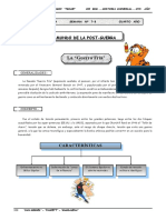 III BIM - HU - 4TO AÑO - Guia 7-8 El Mundo de La Post - Guer