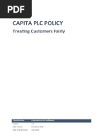 Capita PLC Policy: Treating Customers Fairly