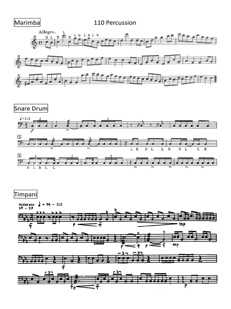 110 Percussion | PDF