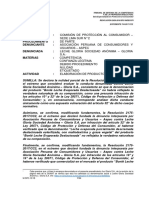 Resolución que declara nulidad parcial y confirma denuncia contra Gloria por etiquetado de leche