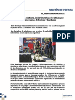 03.12.21 Con Pruebas de Atletismo, Iniciarán Mañana Los VIII Juegos Latinoamericanos de Policías y Bomberos