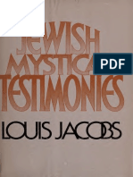 Jewish Mystical Testimonies - Jacobs, Louis