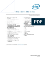 Intel Solid-State Drive 330 Series: Product Specification