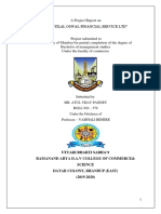 Project Report on Motilal Oswal Financial Services