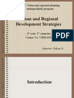 Urban and Regional Development Strategies