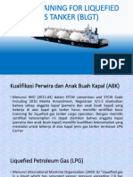 Basic Training For Liquefied Gas Tanker (BLGT