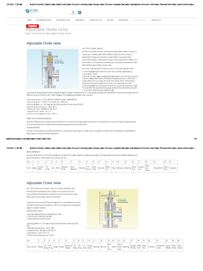 Nutech Controls PDF Valve Home Appliance