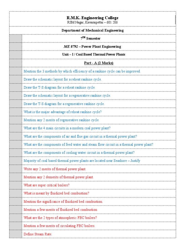 R.M.K. Engineering College: Department of Mechanical Engineering 7 ...