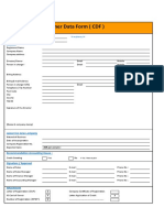Customer Data Form