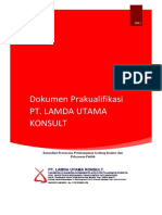 Dokumen Prakualifikasi PT. LAMDA UTAMA KONSULT Konsultan Perencana Pembangunan Gedung Kantor dan Pelayanan Publik