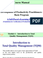 Course Manual: Development of Productivity Practitioners: Basic Program