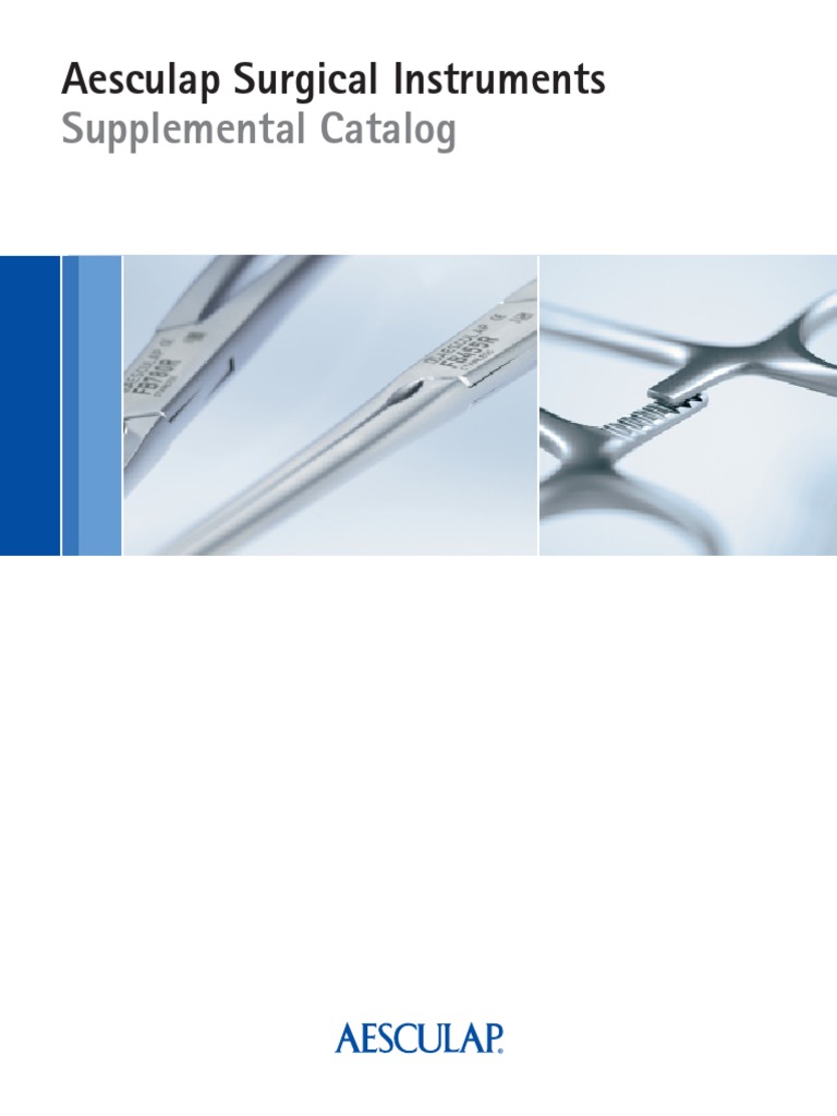 Supplemental Catalog: Aesculap Surgical Instruments, PDF