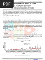 Analysis of Tomato Prices in India: Dr. Deepak J. Waghmode, MR Sandeep S. Ingale