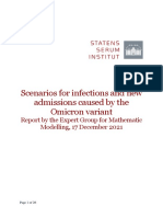 Scenarios For Infections and New Admissions Caused by The Omicron Variant - 201221