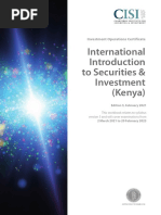 International Introduction To Securities and Investment Kenya Ed3