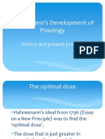 Hahnemann Development of Posology