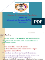 Chapter One Introduction To Computer Architecture and Organization