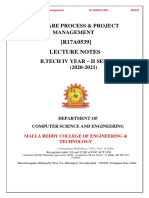 Software Process & Project Management (R17a0539)