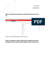 S.Yeswanth 18H61A05A5: Write A C Program That Redirects A Standard Output To A File. Ex: Ls f1