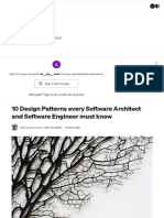 10 Design Patterns every Software Architect must know