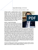 Printing in India Growing: An Overview: by Kamal Chopra, Chairman, International Relations - AIFMP