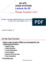 Lecture-5 - The Radar Equation Contd.