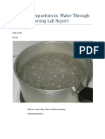 Removing Impurities in Water Through Boiling - A Boring Lab Report