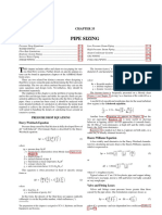 Pipe Sizing: Pressure Drop Equations Darcy-Weisbach Equation