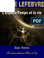 Andre Lefebvre - l'Espace Temps Et La Vie