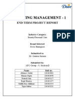 Marketing Management - 1: End Term Project Report