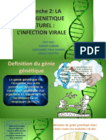 Recherche 2: LA Genie Genetique Naturel: L'Infection Virale