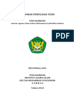 Binder Pedoman Penulisan Tesis Iais Sambas