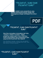 Filsafat Ilmu dan Epistemologi