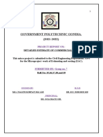 Government Polytechnic Gondia. (2021-2022) : Detailed Estimate of Commercial Shop