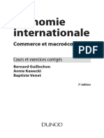 LIVRE Economie Internationale Cours + Exerc