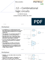 Lecture 12 - Combinational Logic Circuits: EC2.101 - Digital Systems and Microcontrollers