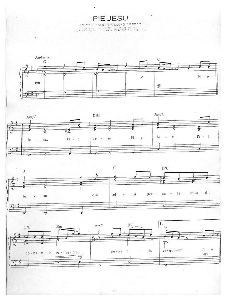 Pie Jesu ber (Piano e Soprano) PDF