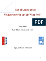 The Origin of Casimir Effect: Vacuum Energy or Van Der Waals Force?