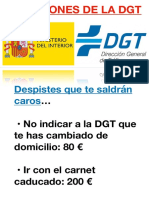 Sanciones de La DGT