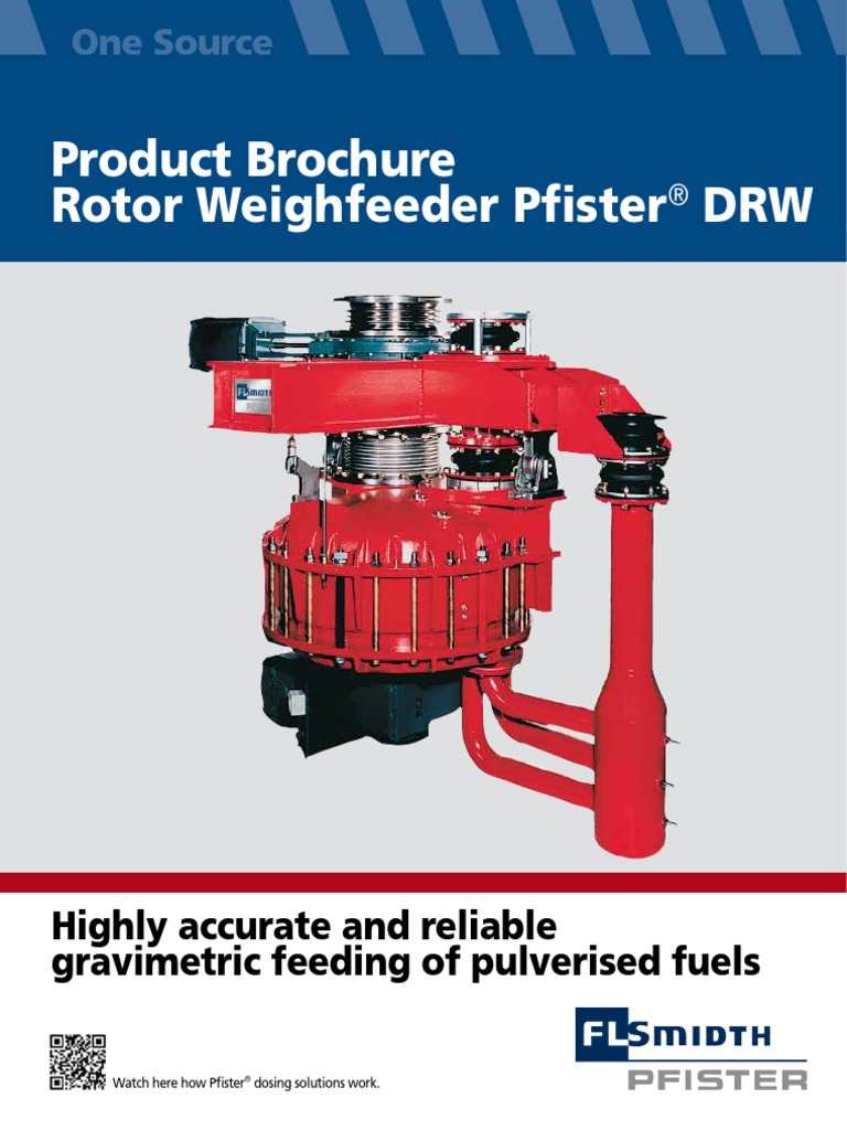 Pfister® DRW Rotor Weighfeeder Overview | PDF | Valve | Turbine