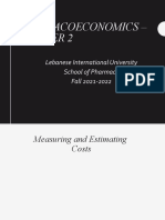 Pharmacoeconomics - : Lebanese International University School of Pharmacy Fall 2021-2022