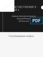 Pharmacoeconomics - : Lebanese International University School of Pharmacy Fall 2020-2021