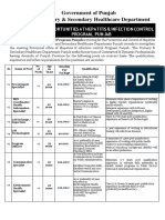 Government of Punjab Primary & Secondary Healthcare Department