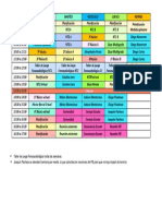 Horario semanal docentes escuela primaria