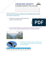 Simulacro de Examen Ciencia y Tecnología