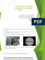 Modelling and Analysis of Thermo-Acoustic Instability of Primixed Flame