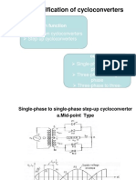 Classification of Cycloconverters: 1.based On Function