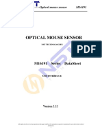 OPTICAL MOUSE SENSOR SPEC