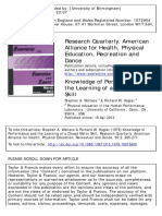 Knowledge of Performance and Motor Learning On Skill Closed Motor