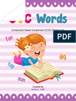 Words: Consonant Vowel Consonant (CVC) Flashcards